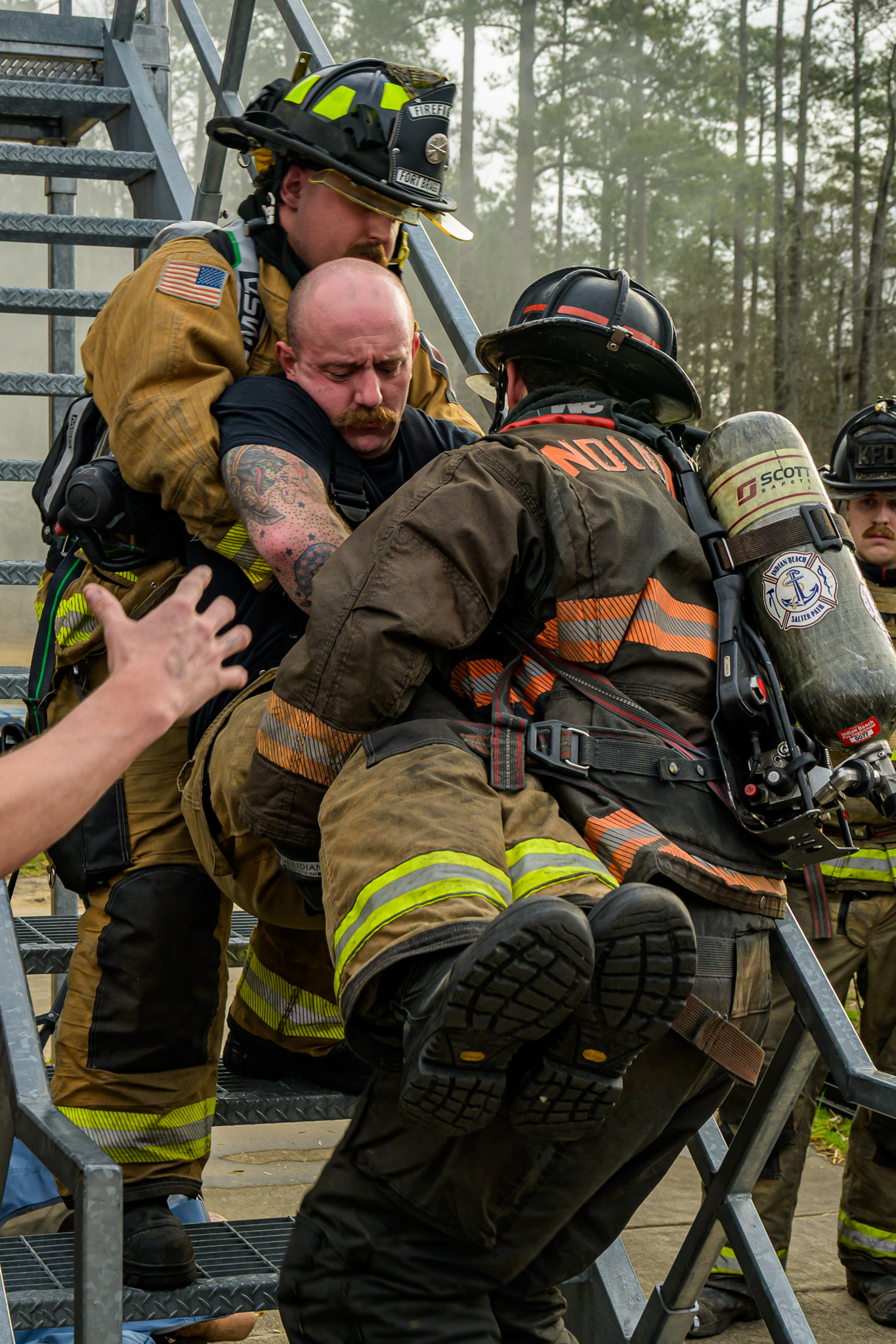 Rescue drag training exercise