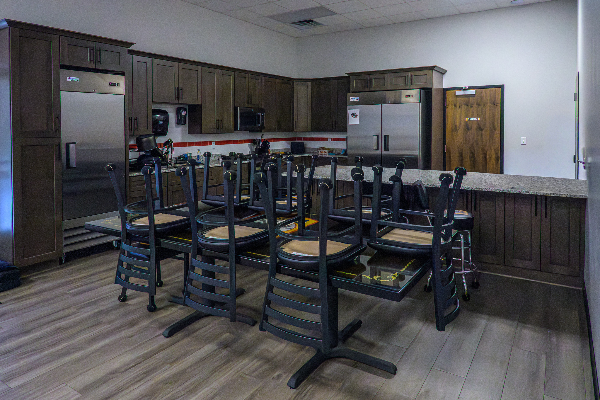 Station kitchen and dining area