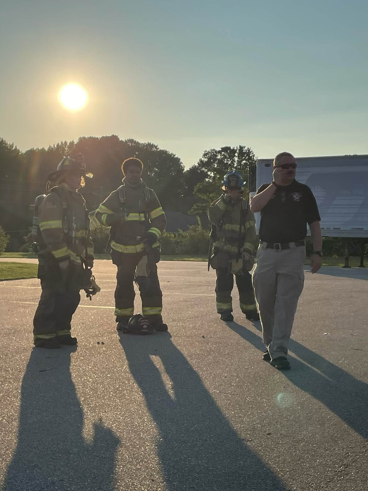 Sunset training scene